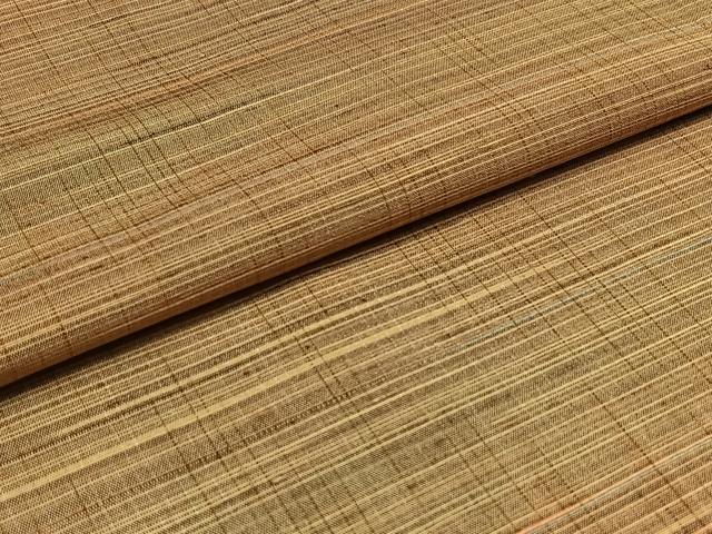 平和屋着物▽上質な紬 単衣 横段文 正絹 逸品 AABB2448jh