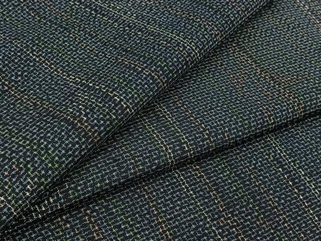 平和屋着物▽上質な紬 単衣 樹林文 正絹 逸品 AABB2456jh