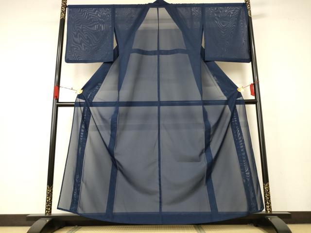 平和屋着物*夏物 色無地 絽 褐返色 洗える着物 AABB2481jd