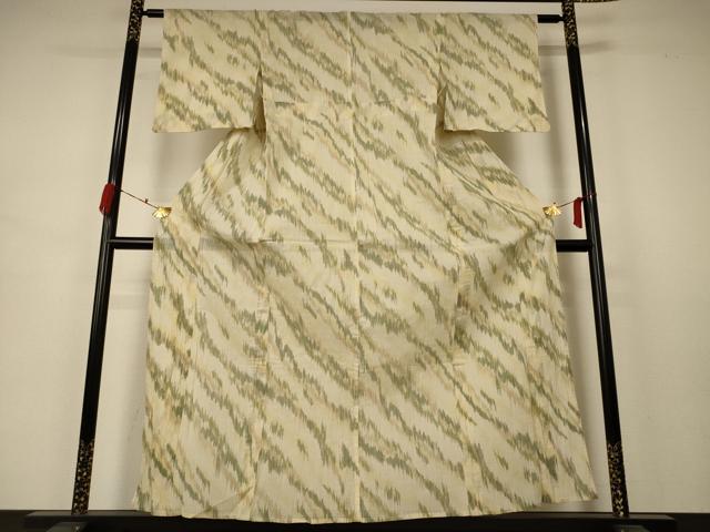 平和屋着物*夏物 小千谷ちぢみ 霞文 麻 逸品 未使用 AABB2504jd