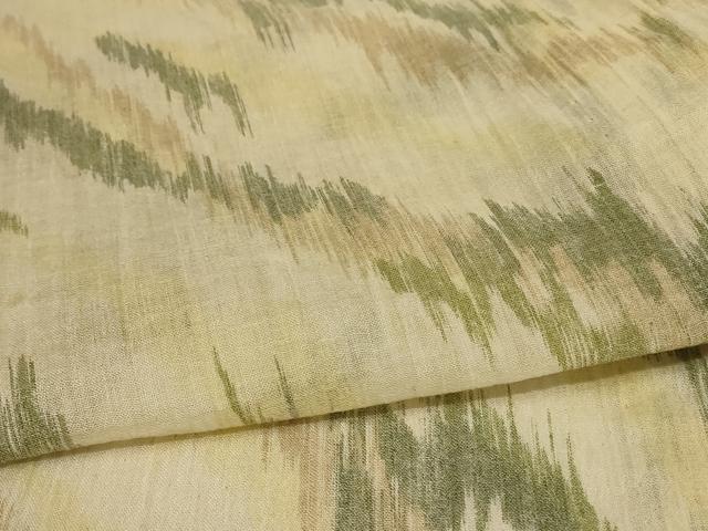 平和屋着物*夏物 小千谷ちぢみ 霞文 麻 逸品 未使用 AABB2504jd