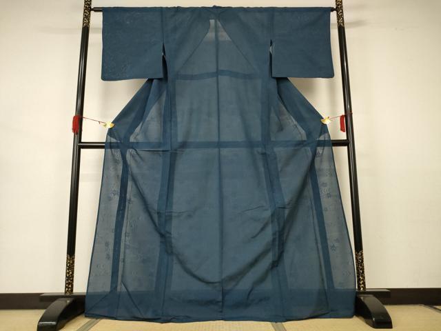 平和屋着物*夏物 色無地 絽 流水楓紋紗 ロング丈 正絹 逸品 AABB2513jd