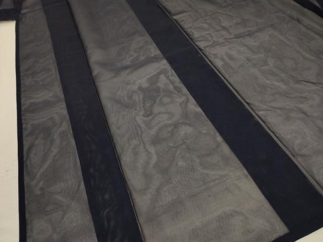 平和屋着物*夏物 色無地 紗 黒鳶色 正絹 逸品 AABB2557jd