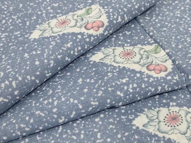 平和屋着物*夏物 小紋 紗 辻が花文 洗える着物 AABB2572jd