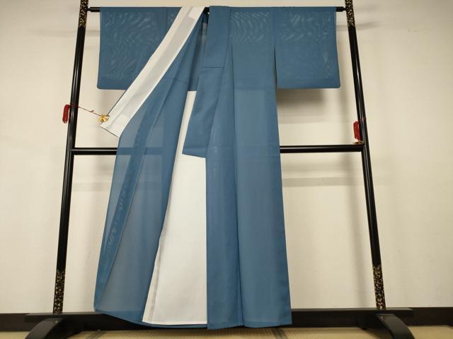 平和屋着物*夏物 色無地 絽 舛花色 洗える着物 AABB2576jd