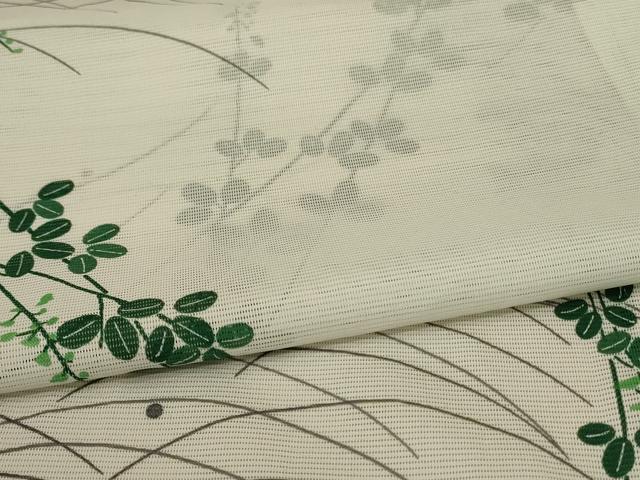 平和屋着物*夏物 訪問着 絽 萩芝文 洗える着物 AABB2586jd