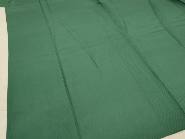 平和屋着物*夏物 色無地 絽 老竹色 正絹 逸品 AABB2588jd