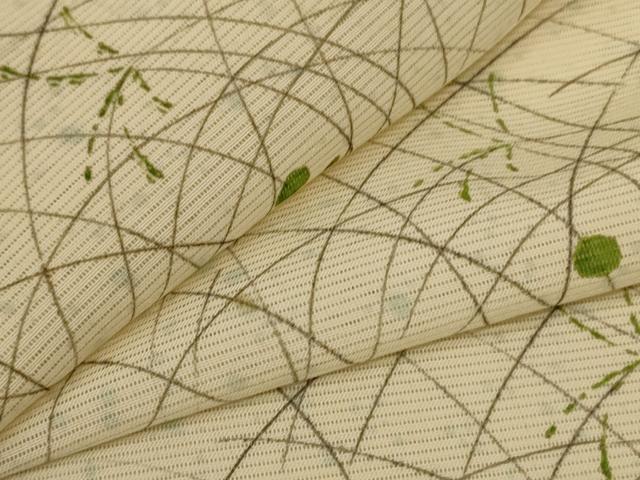 平和屋着物*夏物 小紋 絽 草葉文 三越扱い 正絹 逸品 AABB2614jd
