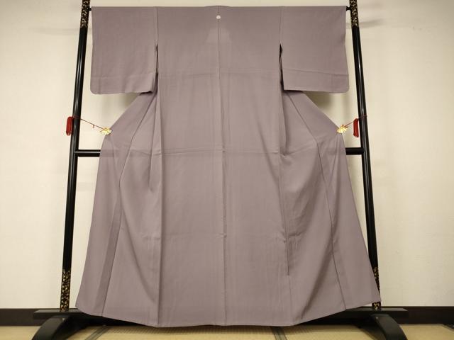 平和屋着物*夏物 色無地 絽 鳩羽鼠色 正絹 逸品 未使用 AABB2630jd