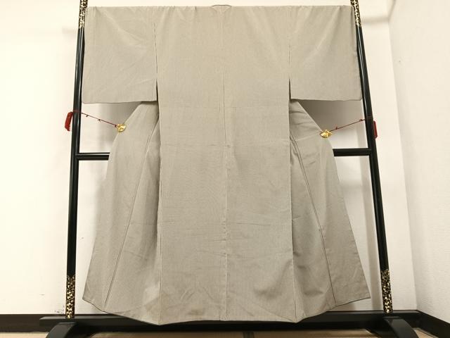 平和屋着物●男性 お召 縞 正絹 逸品 AABB2959ph