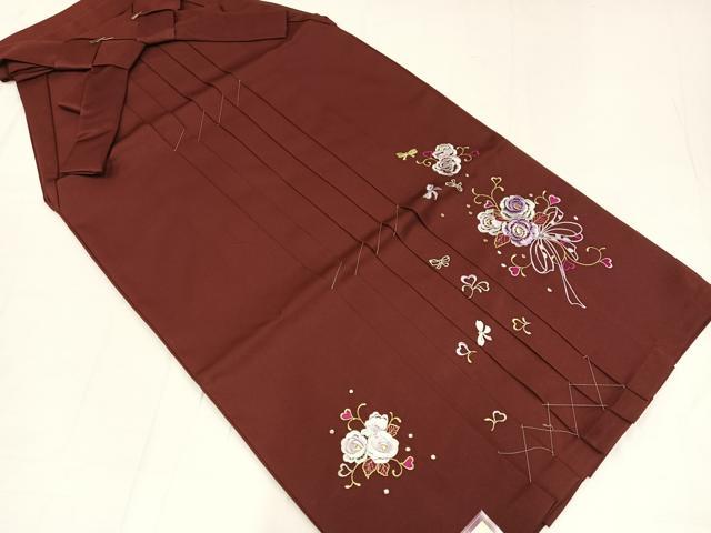 平和屋着物●行灯袴 刺繍 舞花文 金糸 洗える着物 未使用 AABB2983ph