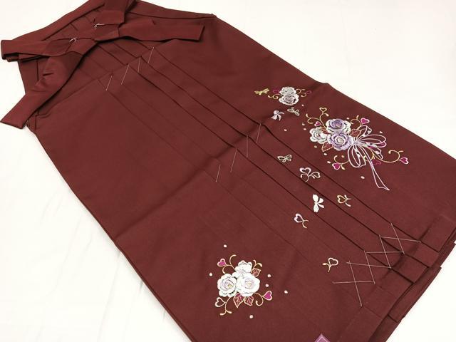 平和屋着物●行灯袴 刺繍 舞花文 金糸 洗える着物 未使用 AABB2988ph