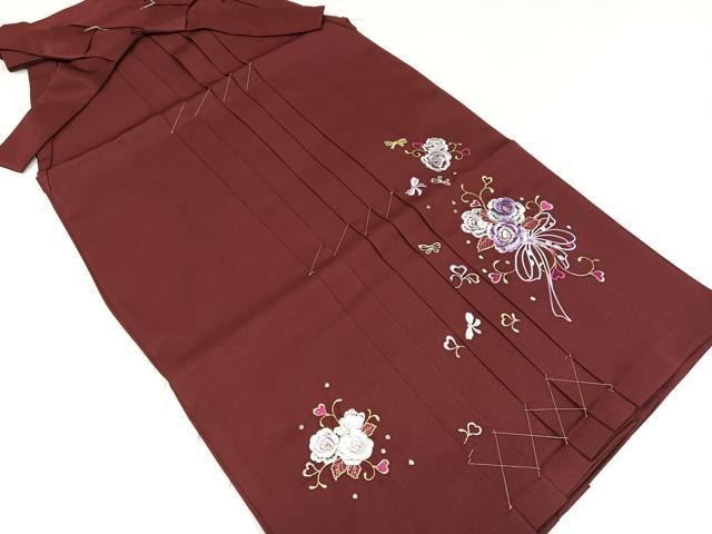 平和屋着物●行灯袴 刺繍 舞花文 金糸 洗える着物 未使用 AABB2994ph