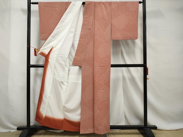 平和屋着物■小紋 吉祥文様 洗える着物 AABB3386gw