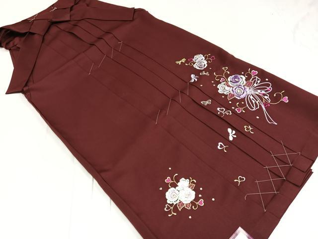 平和屋着物●行灯袴 刺繍 舞花文 金糸 洗える着物 未使用 AABB3606ph