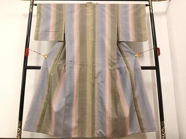 平和屋着物●上質な紬 間道 正絹 逸品 AABB3623ph