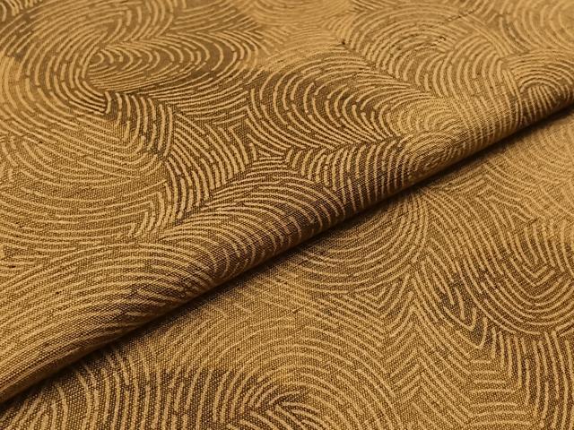 平和屋着物▽上質な紬 単衣 流水文 正絹 逸品 未使用 AABB3908jh