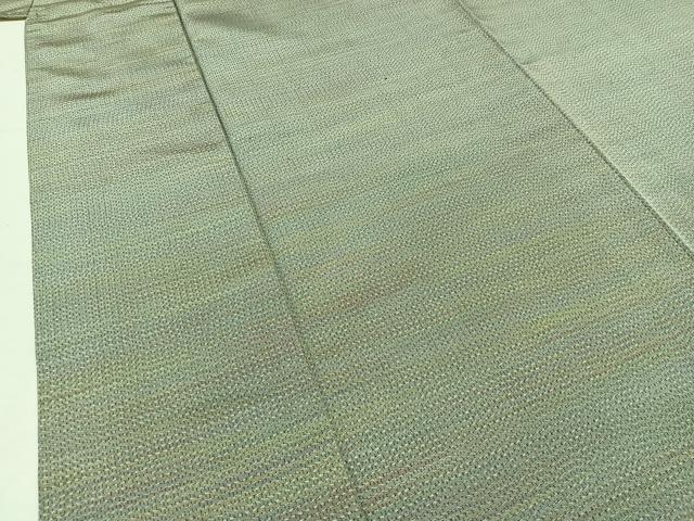 平和屋着物▽上質な紬 単衣 霞文 正絹 逸品 AABB3912jh