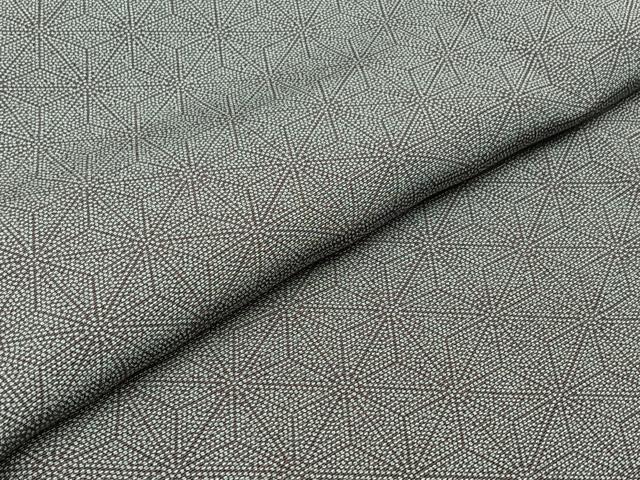 平和屋着物▽江戸小紋 単衣 麻の葉文様 正絹 逸品 AABB3919jh