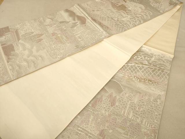 平和屋着物◎六通柄袋帯 大原の里 二重箔錦 正絹 逸品 AABB4020dt