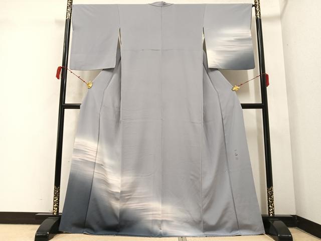 平和屋着物●染色作家 高橋一海 訪問着 霞文 暈し染め 正絹 逸品 AABB4324ph