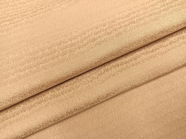 平和屋着物●上質な色無地 横縞地紋 飴色 正絹 逸品 AABB4339ph