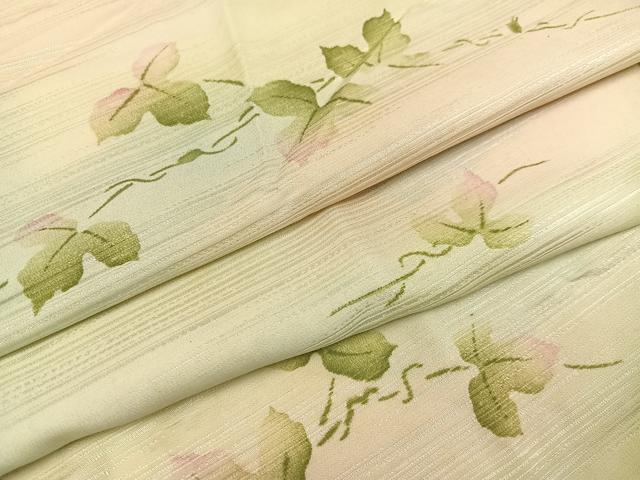 平和屋着物●長襦袢 単衣 蔦の葉文 暈し染め 正絹 逸品 AABB4379ph