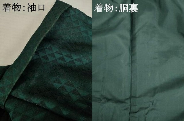 平和屋着物●男性 色紋付・羽織・行灯袴セット 鱗文様 銀通し地 キングサイズ AABB4440ck