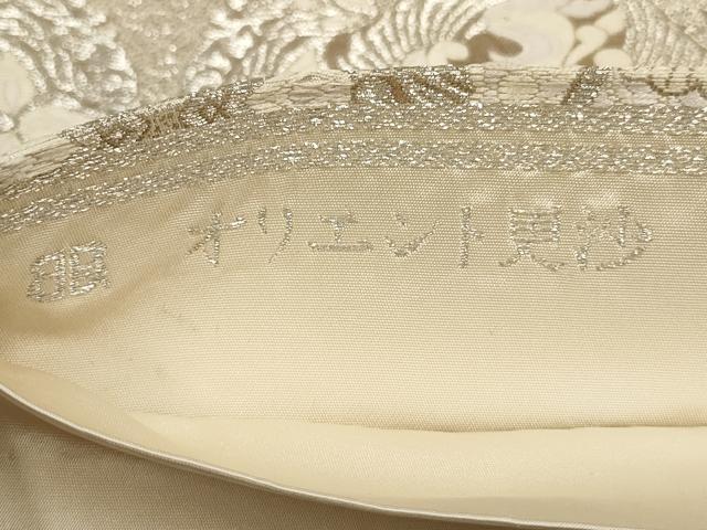 平和屋着物◎西陣 服部織物謹製 六通柄袋帯 唐織 オリエント更紗 銀糸 正絹 逸品 AABB4888wj