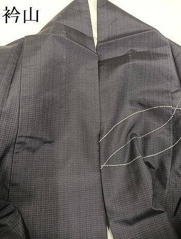 平和屋着物●本場大島紬 訪問着 刺繍 刺し子 流水 正絹 逸品 AABB5146ph