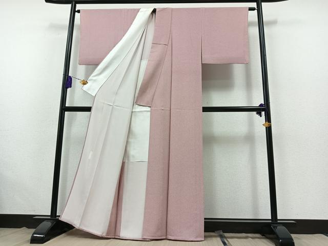 平和屋着物▽重要無形文化財 人間国宝 中村勇二郎 江戸小紋 単衣 寄せ小紋柄 正絹 逸品 AABB5206jh