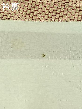 平和屋着物▽お召 単衣 亀甲文 正絹 逸品 AABB5211jh