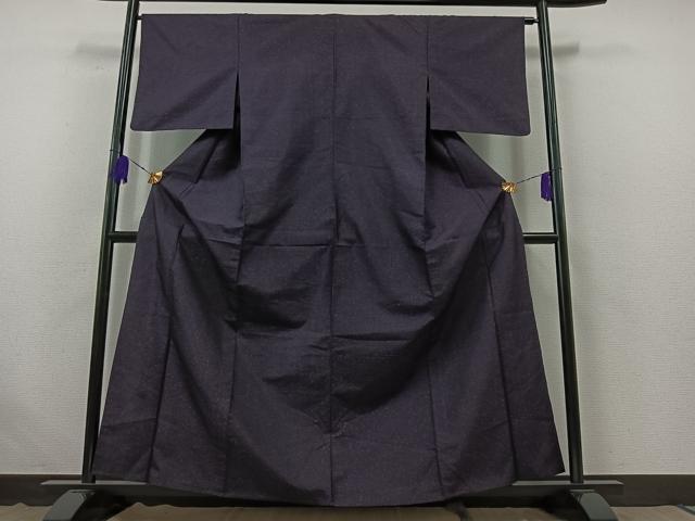 平和屋着物▽本場大島紬 単衣 霞文 正絹 逸品 AABB5214jh