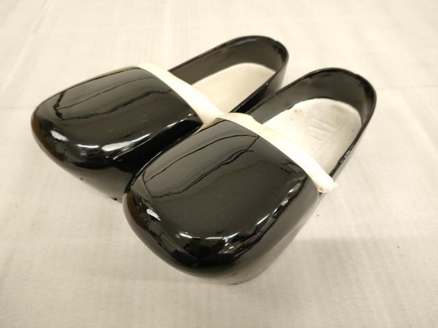 平和屋本店▼希少 浅沓 堅牢沓 衣冠束帯靴 箱付き 法衣 寺院 仏具 仏教 僧侶 神職 装束 AABB5591ja