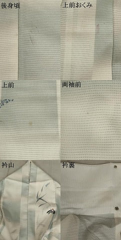 平和屋着物*夏物 小紋 絽 蛍文 洗える着物 AABB5852st
