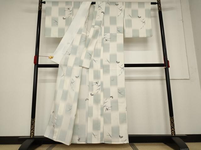 平和屋着物*夏物 小紋 絽 蛍文 洗える着物 AABB5852st