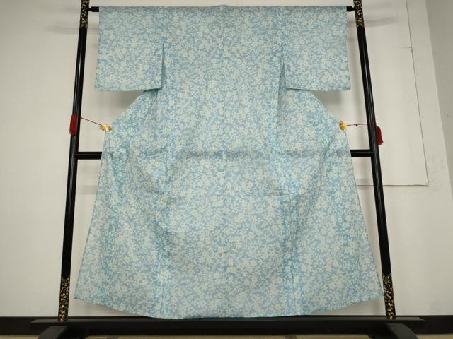 平和屋着物*夏物 小紋 紗 花づくし AABB5862st