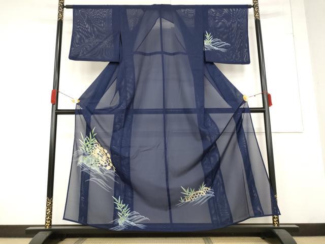 平和屋着物*夏物 訪問着 絽 風景文 洗える着物 AABB5885st