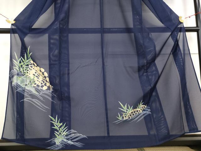 平和屋着物*夏物 訪問着 絽 風景文 洗える着物 AABB5885st