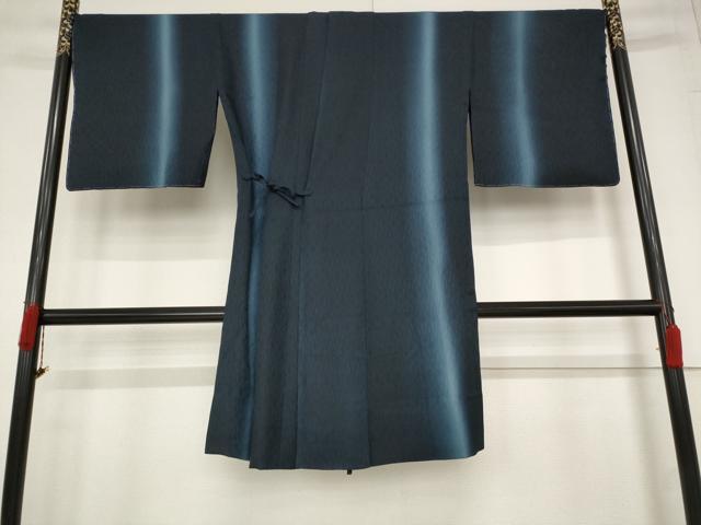 平和屋着物▽道中着 スリーシーズン 春夏秋 塵除け 和紗羅 暈し染め 反端付き 正絹 逸品 未使用 AABB5899st