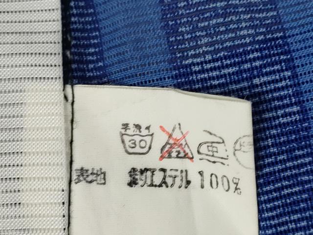平和屋着物*夏物 小紋 絽 舞蝶文 洗える着物 AABB5913st