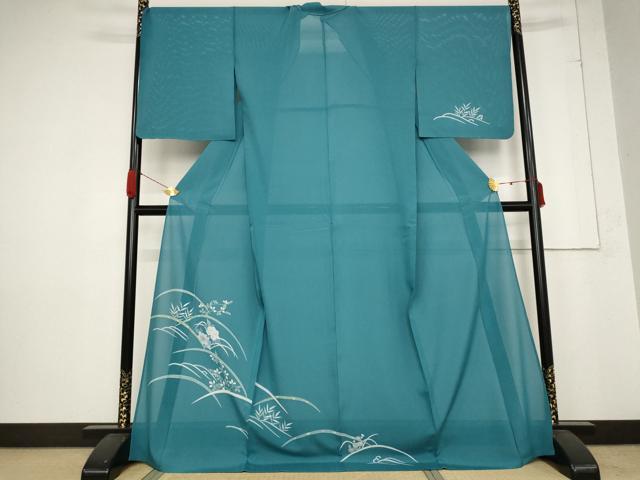 平和屋着物*夏物 訪問着 絽 芝花文 ロング丈 正絹 逸品 未使用 AABB5927st
