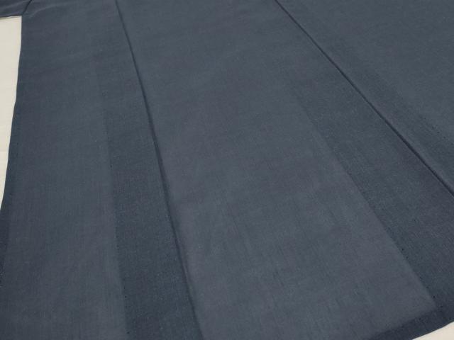 平和屋着物*夏物 色無地 紗 青褐色 正絹 逸品 AABB5938st