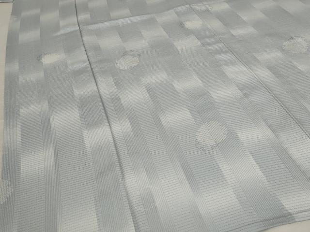 平和屋着物*夏物 小紋 絽 雪輪文様 暈し染め 正絹 逸品 AABB5948st