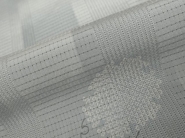 平和屋着物*夏物 小紋 絽 雪輪文様 暈し染め 正絹 逸品 AABB5948st