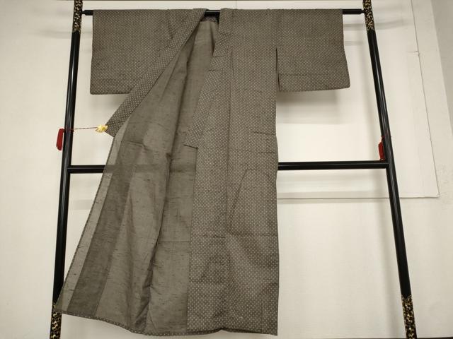 平和屋着物*夏物 紗紬 絣柄 正絹 逸品 AABB5950st