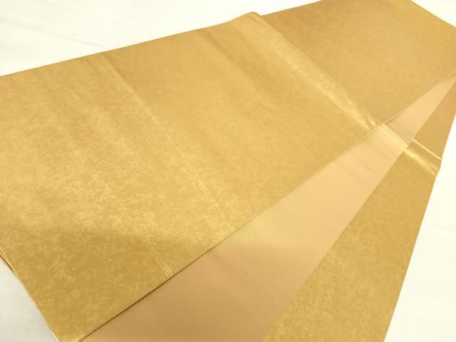 平和屋着物◎六通柄袋帯 霞文 金糸 正絹 逸品 AABB5982yx