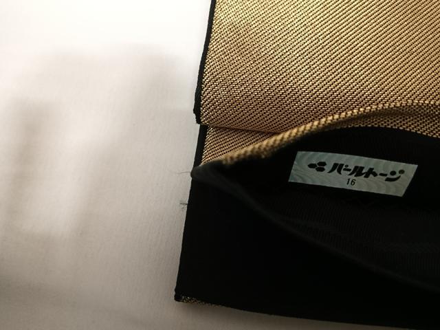 平和屋着物◎六通柄袋帯 霞文 黒地 金銀糸 正絹 逸品 AABB5993yx