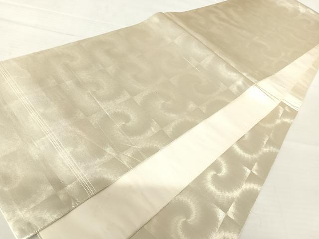 平和屋着物◎六通柄袋帯 霞文 正絹 逸品 AABB6067yx