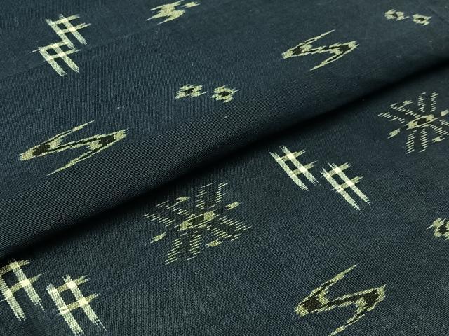 平和屋着物▽本場琉球絣 綿琉球 単衣 綿 逸品 AABB6209jh
